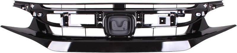 Torcia TYG Front Grille Fit for 2019-2021 Honda Civic Coupe/Sedan, OE Style Replacement Non-Active Exterior Grille, Replaces 71121-TBA-A61 HO1200242 - Image 3